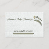 Fußpflege Podologe Visitekaartje (Achterkant)