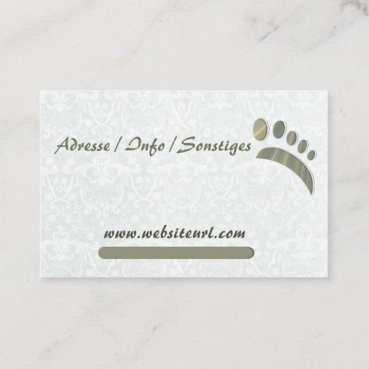 Fußpflege Podologe Visitekaartje (Achterkant)