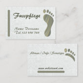 Fußpflege Podologe Visitekaartje (Voorkant / Achterkant)