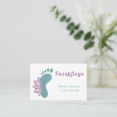 Fusspflege Podologe Visitekaartje (Staand voorkant)