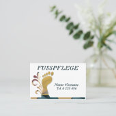 Fusspflege Podologe Visitekaartje (Staand voorkant)