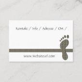 Fusspflege Podologe Visitekaartje (Achterkant)