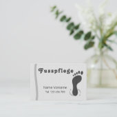 Fußpflege Podologe Visitekaartje (Staand voorkant)