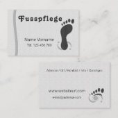 Fußpflege Podologe Visitekaartje (Voorkant / Achterkant)