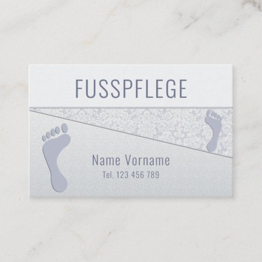 Fusspflege Podologe Visitekaartje (Voorkant)