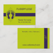 Fusspflege - Podologie Visitekaartje (Voorkant / Achterkant)