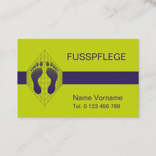 Fusspflege - Podologie Visitekaartje (Voorkant)