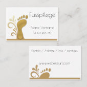 Fußpflege - Podologie Visitekaartje (Voorkant / Achterkant)