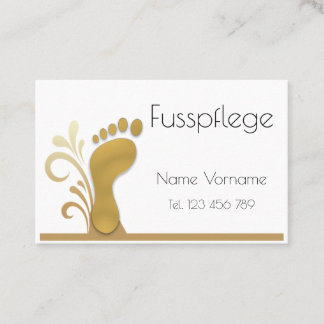 Fußpflege - Podologie Visitekaartje