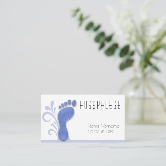 fusspflege visitekaartje (Staand voorkant)