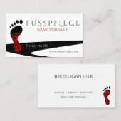 fusspflege visitekaartje (Voorkant / Achterkant)