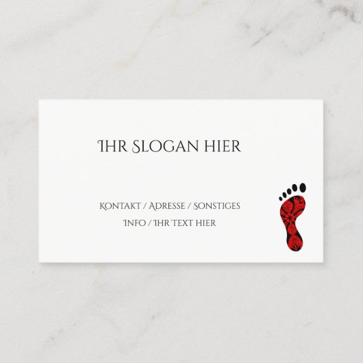 fusspflege visitekaartje (Achterkant)