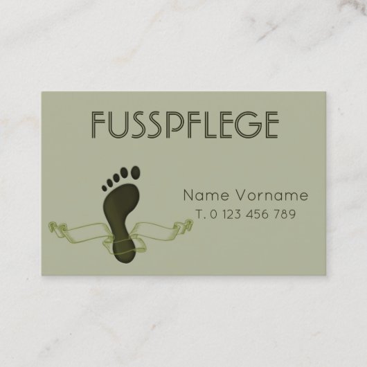 fusspflege visitekaartje (Voorkant)