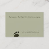 fusspflege visitekaartje (Achterkant)