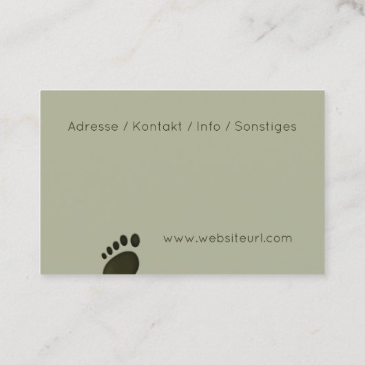 fusspflege visitekaartje (Achterkant)