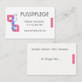 fusspflege visitekaartje (Voorkant / Achterkant)