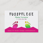 fusspflege visitekaartje (Voorkant)