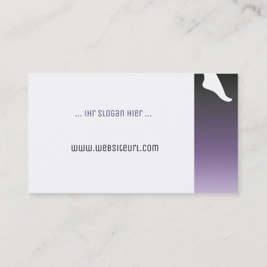 fusspflege visitekaartje (Achterkant)