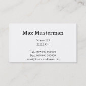 Fußpflege Visitekaartje (Achterkant)