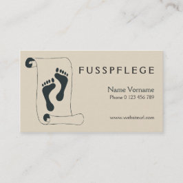 fusspflege visitekaartje