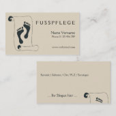 fusspflege visitekaartje (Voorkant / Achterkant)