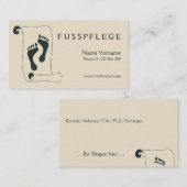 fusspflege visitekaartje (Voorkant / Achterkant)