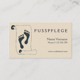 fusspflege visitekaartje