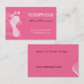 fusspflege visitekaartje (Voorkant / Achterkant)