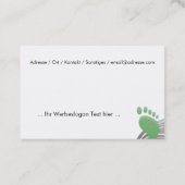 fusspflege visitekaartje (Achterkant)