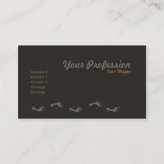 Fußpflege Visitekaartje (Voorkant)