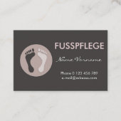 fusspflege visitekaartje (Voorkant)