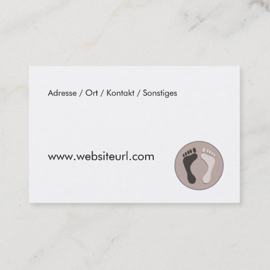 fusspflege visitekaartje (Achterkant)