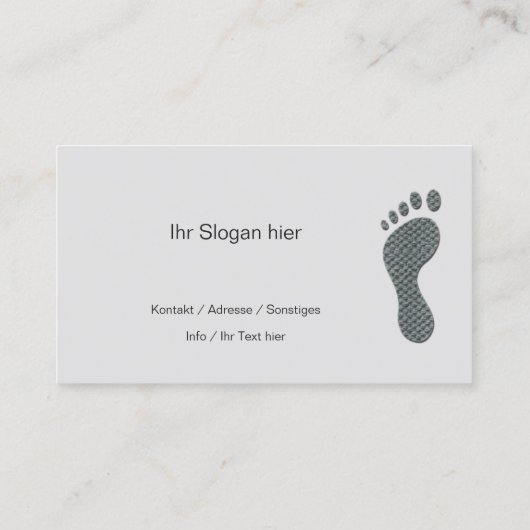 fußpflege visitekaartje (Achterkant)