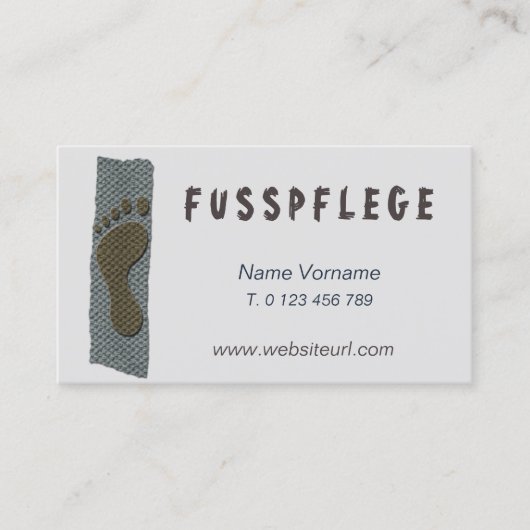 fußpflege visitekaartje (Voorkant)