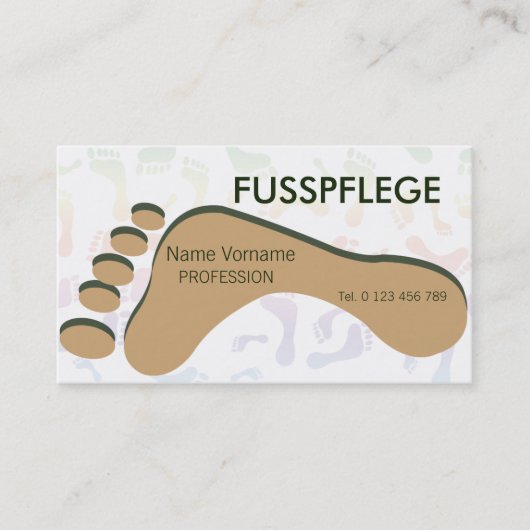 fusspflege visitekaartje (Voorkant)