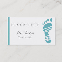 fußpflege visitekaartje