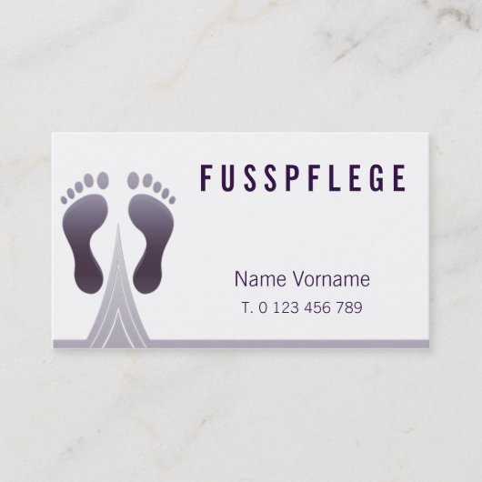 fußpflege visitekaartje (Voorkant)