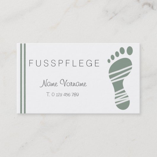 fußpflege visitekaartje (Voorkant)