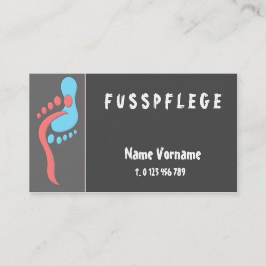 fußpflege visitekaartje (Voorkant)