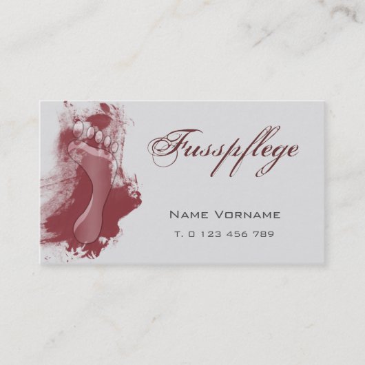 fußpflege visitekaartje (Voorkant)