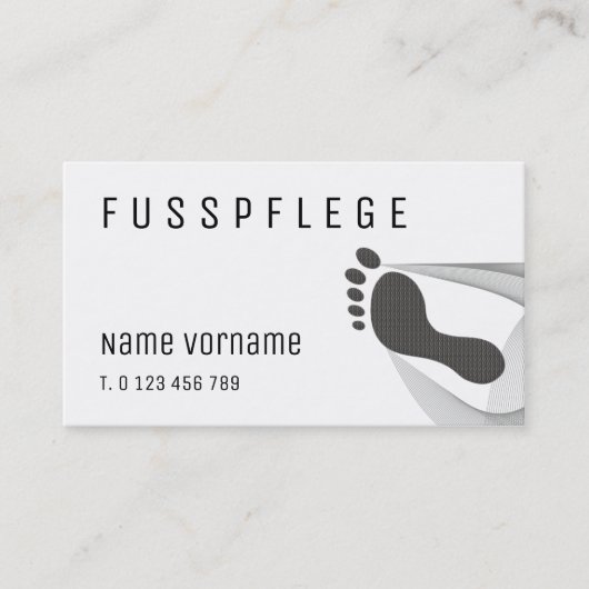 fußpflege visitekaartje (Voorkant)