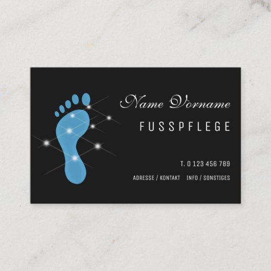 fusspflege visitekaartje (Voorkant)