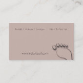 fusspflege visitekaartje (Achterkant)