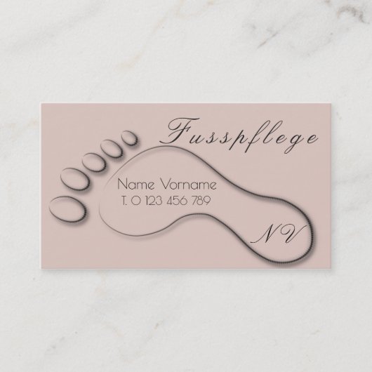 fusspflege visitekaartje (Voorkant)