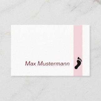 Fußpflege Visitekaartje