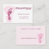 Fusspflege Visitekaartje (Voorkant / Achterkant)