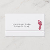 fußpflege visitekaartje (Achterkant)