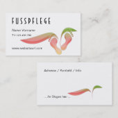 fusspflege visitekaartje (Voorkant / Achterkant)