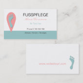 fusspflege visitekaartje (Voorkant / Achterkant)