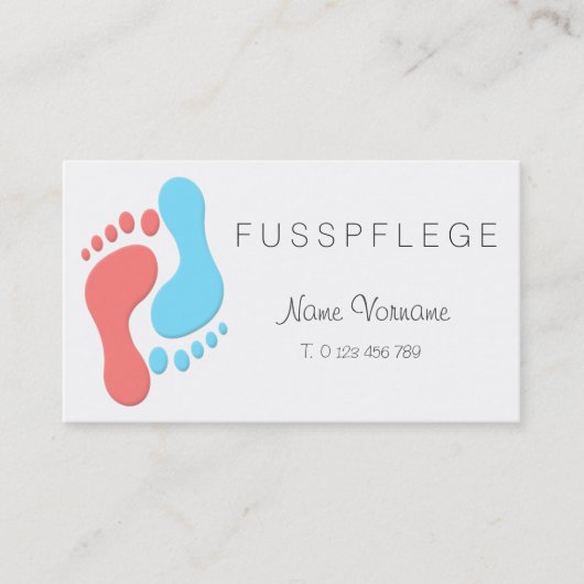 fußpflege visitekaartje (Voorkant)